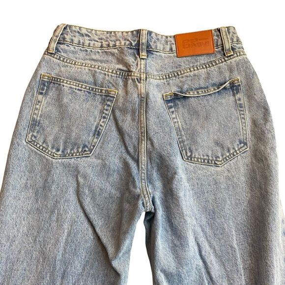 Princess Poly Women’s 8 Ripped Knee Straight Leg Jeans Light Distressed Denim - Picture 7 of 10